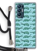 Kroko: Oppo Find X3 Neo Transparant Hoesje met koord