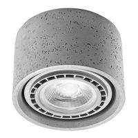 Sollux Plafondlamp Basic 1 lichts beton - thumbnail