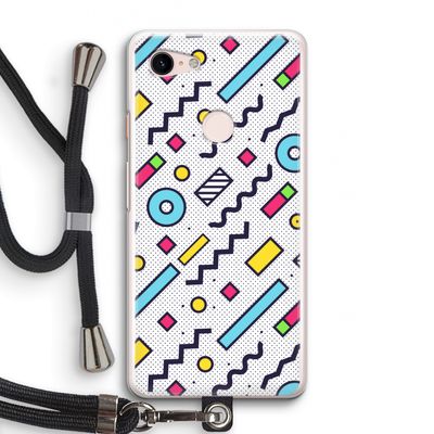 8-bit N°8: Pixel 3 Transparant Hoesje met koord