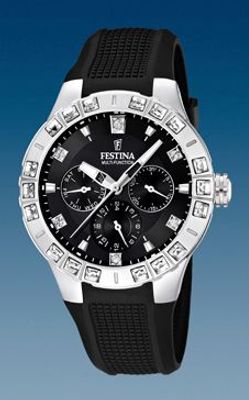 Horlogeband Festina F16559-6 Rubber Zwart 15mm