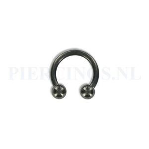 Circulair barbell zwart 1.6 mm M