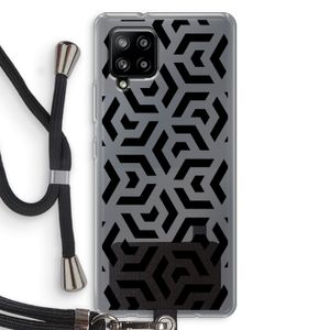 Crazy pattern: Samsung Galaxy A42 5G Transparant Hoesje met koord