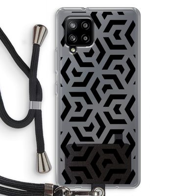 Crazy pattern: Samsung Galaxy A42 5G Transparant Hoesje met koord