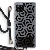 Crazy pattern: Samsung Galaxy A42 5G Transparant Hoesje met koord