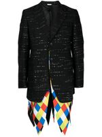 Comme des Garçons Homme Plus blazer boutonné à empiècements - Noir Comme des Garçons Homme Plus blazer boutonné à empiècements - Noir