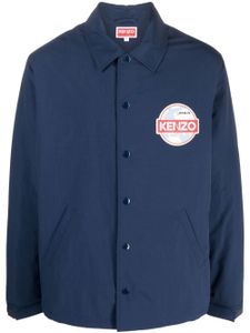 Kenzo chemise à logo imprimé - Bleu