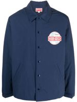 Kenzo chemise à logo imprimé - Bleu