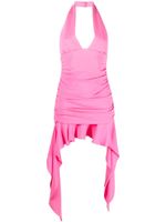 Blumarine robe courte drapée à dos-nu - Rose