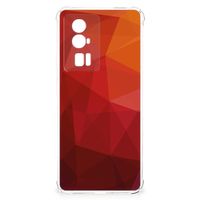 Shockproof Case voor Xiaomi Poco F5 Pro Polygon Red