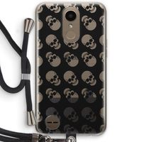 Musketon Skulls: LG K10 (2017) Transparant Hoesje met koord