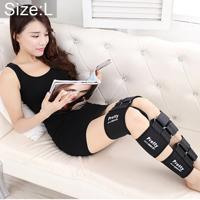 3 STKS/set been houding corrector O/X-type Bowlegs orthotische bandage rechttrekken belt band maat: L (zwart)
