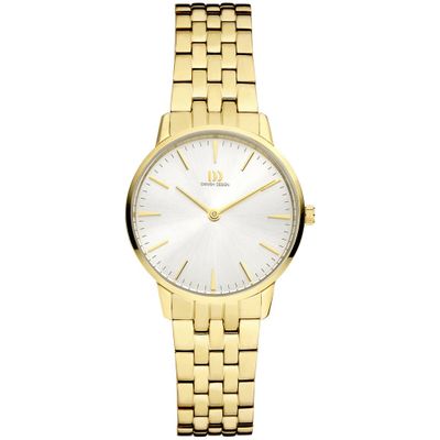 Danish Design IV91Q1251 Horloge Akilia staal goud-en zilverkleurig 32 mm