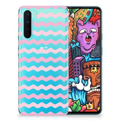 OnePlus Nord | TPU bumper | Waves Roze