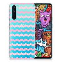 OnePlus Nord | TPU bumper | Waves Roze