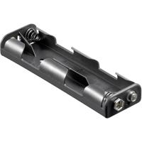 Goobay 11985 Batterijhouder Aantal cellen: 4 AA (penlite) Drukknopaansluiting (l x b x h) 109 x 32 x 16.2 mm