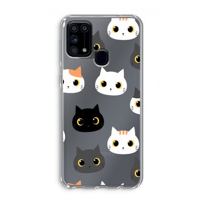 Katten: Samsung Galaxy M31 Transparant Hoesje