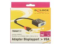 DeLOCK 62967 video kabel adapter 0,2 m DisplayPort VGA (D-Sub) Zwart - thumbnail