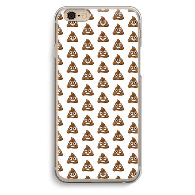 Poop emoji: iPhone 6 / 6S Transparant Hoesje