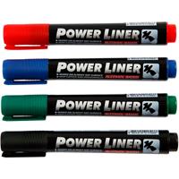 Mungyo Power liner, lijndikte 1,5-3 mm, zwart, blauw, groen, rood, 4 stuk/ 1 doos
