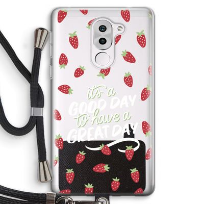 Don't forget to have a great day: Honor 6X Transparant Hoesje met koord