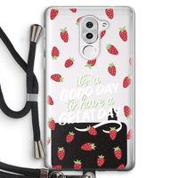 Don't forget to have a great day: Honor 6X Transparant Hoesje met koord