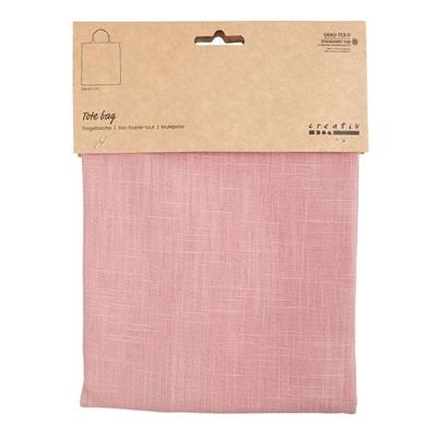 Creativ Company Draagtas katoen roze, 38x42cm