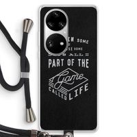 Life: Huawei P50 Pro Transparant Hoesje met koord Life: Huawei P50 Pro Transparant Hoesje met koord