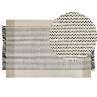 Beliani - DIVARLI - Modern vloerkleed - Beige - 200 x 300 cm - Wol