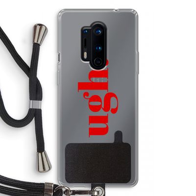 Ugh: OnePlus 8 Pro Transparant Hoesje met koord