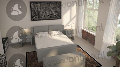 Opberg boxspring 140 x 200 cm- stofkleur 5086