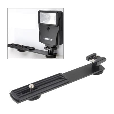 metalen flash beugel voor dslr camera(zwart)