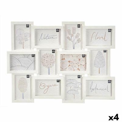 Muurfotolijst Gift Decor Wit Polypropyleen (4 Stuks)