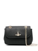 Vivienne Westwood petit sac porté épaule en cuir Saffiano - Noir