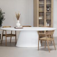 Eettafel Cleo Ovaal Wit 200cm - Giga Meubel