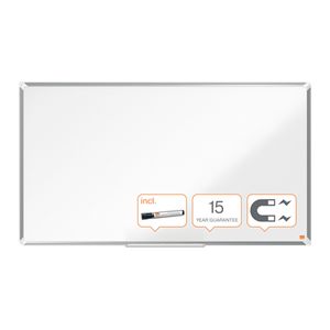 Nobo Premium Plus Widescreen magnetisch whiteboard, gelakt staal, ft 122 x 69 cm
