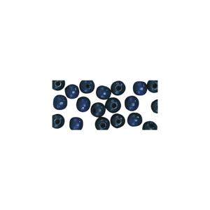 Hobby kralen van hout Dia 10mm - 52x stuks - Donkerblauw - DIY sieraden maken - Kralen rijgen