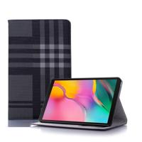Geruite textuur horizontale Flip lederen draagtas met houder & kaartsleuven & portemonnee voor Galaxy tab A 8 0 (2019)/T295 (grijs)