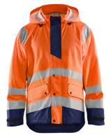 Blåkläder Regenjas High-Vis LEVEL 1 43232000 | High-Vis Oranje/Marineblauw | Maat 3XL - 7330509656358