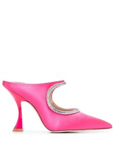 Stuart Weitzman mules XCurve Crystal 100 mm - Rose