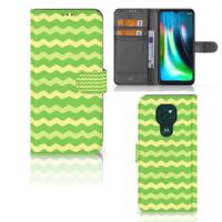Motorola Moto G9 Play | E7 Plus | Telefoon Hoesje | Waves Green
