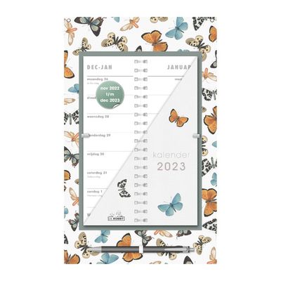 Omslagkalender Vlinders 2023 - Spiraalgebonden (8719231164239)