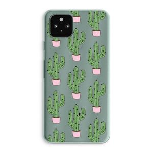 Cactus Lover: Google Pixel 5a 5G Transparant Hoesje