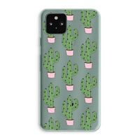 Cactus Lover: Google Pixel 5a 5G Transparant Hoesje