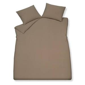 Pure 66 Dekbedovertrek Taupe | 140 cm x 220 cm | Bruin | Katoen
