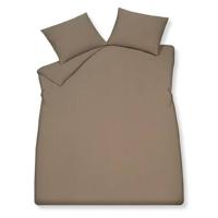 Pure 66 Dekbedovertrek Taupe | 140 cm x 220 cm | Bruin | Katoen