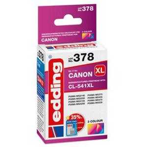 Edding Inktcartridge vervangt Canon CL-541 XL Compatibel Cyaan, Magenta, Geel EDD-378 18-378