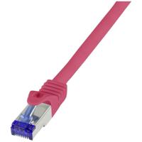 LogiLink C6A014S RJ45 Netwerkkabel, patchkabel CAT 6A S/FTP 0.25 m Rood 1 stuk(s)