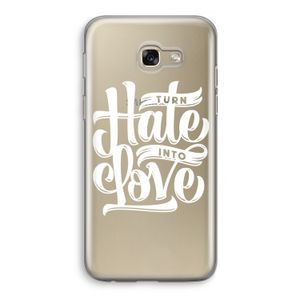 Turn hate into love: Samsung Galaxy A5 (2017) Transparant Hoesje