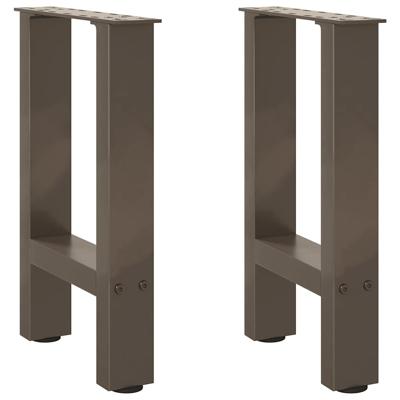 Salontafelpoten 2 st 28x(42-43) cm staal naturel