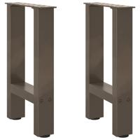 Salontafelpoten 2 st 28x(42-43) cm staal naturel